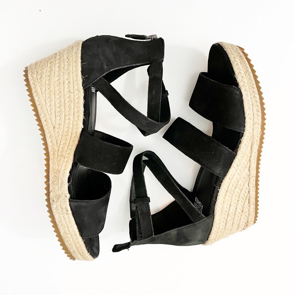 Eileen Fisher Wali Black Espadrille Sandal - Picture 3 of 6
